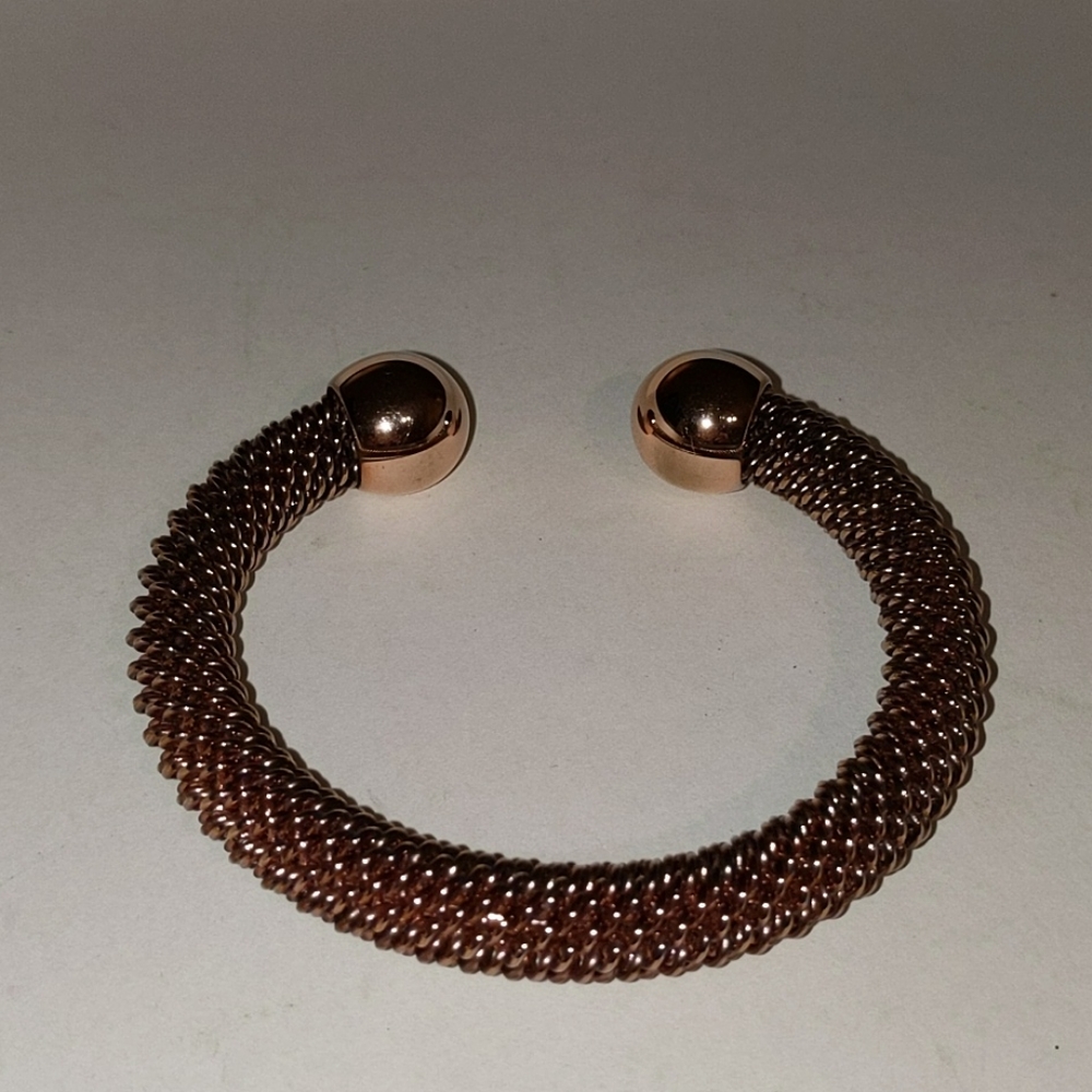 Folli Follie Rose Gold Wire bangle